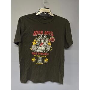 War Boys Road to Valhalla Tour 2015 Doof Warrior Graphic T-Shirt L